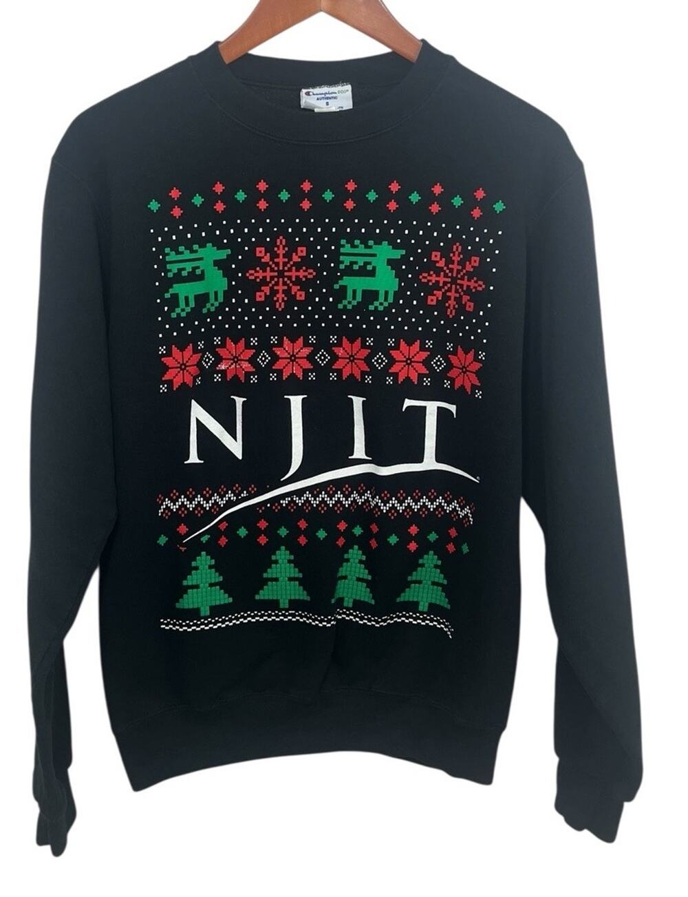 New Jersey Institue of Technology NJIT Sweatshirt Christmas Small Holiday Ugly